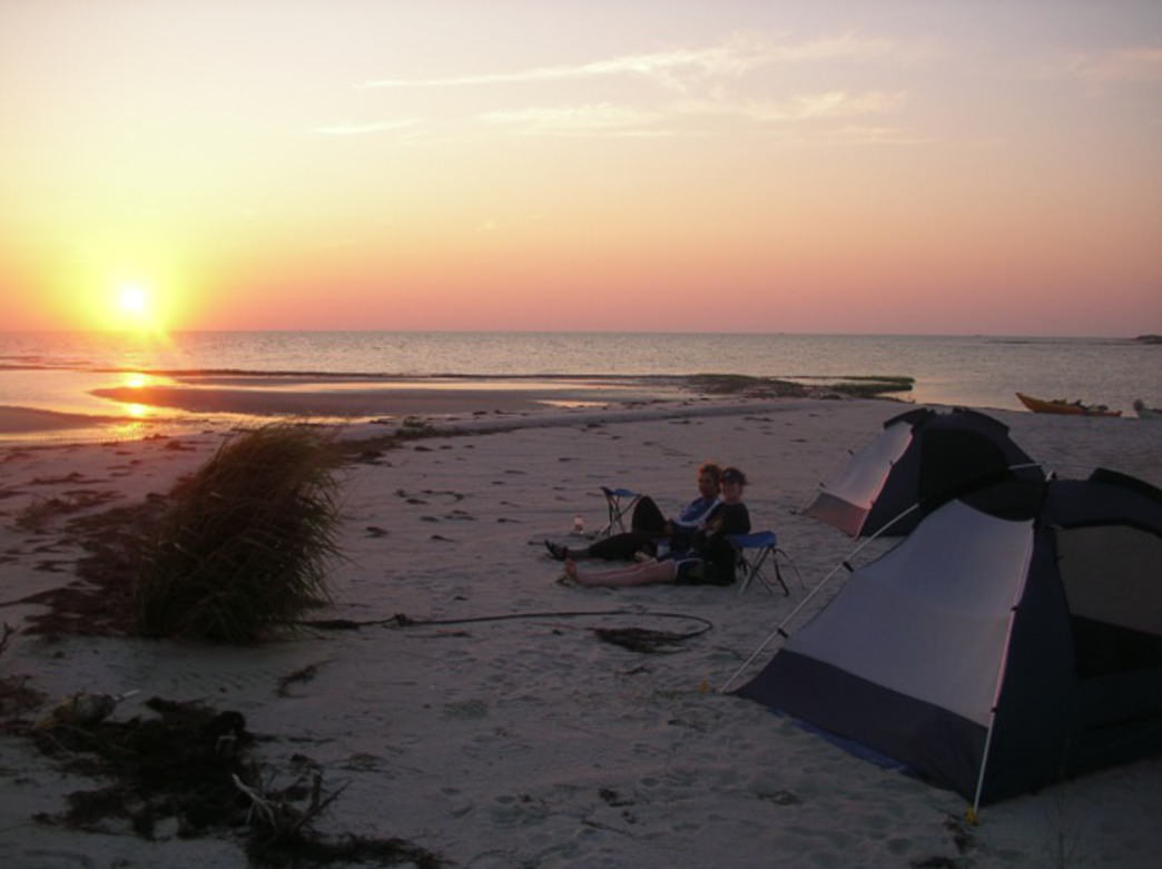 Kayak out to a remote spit of land in the Chesapeake Bay or Atlantic Ocean and set up a homestead.
Burnham Guides